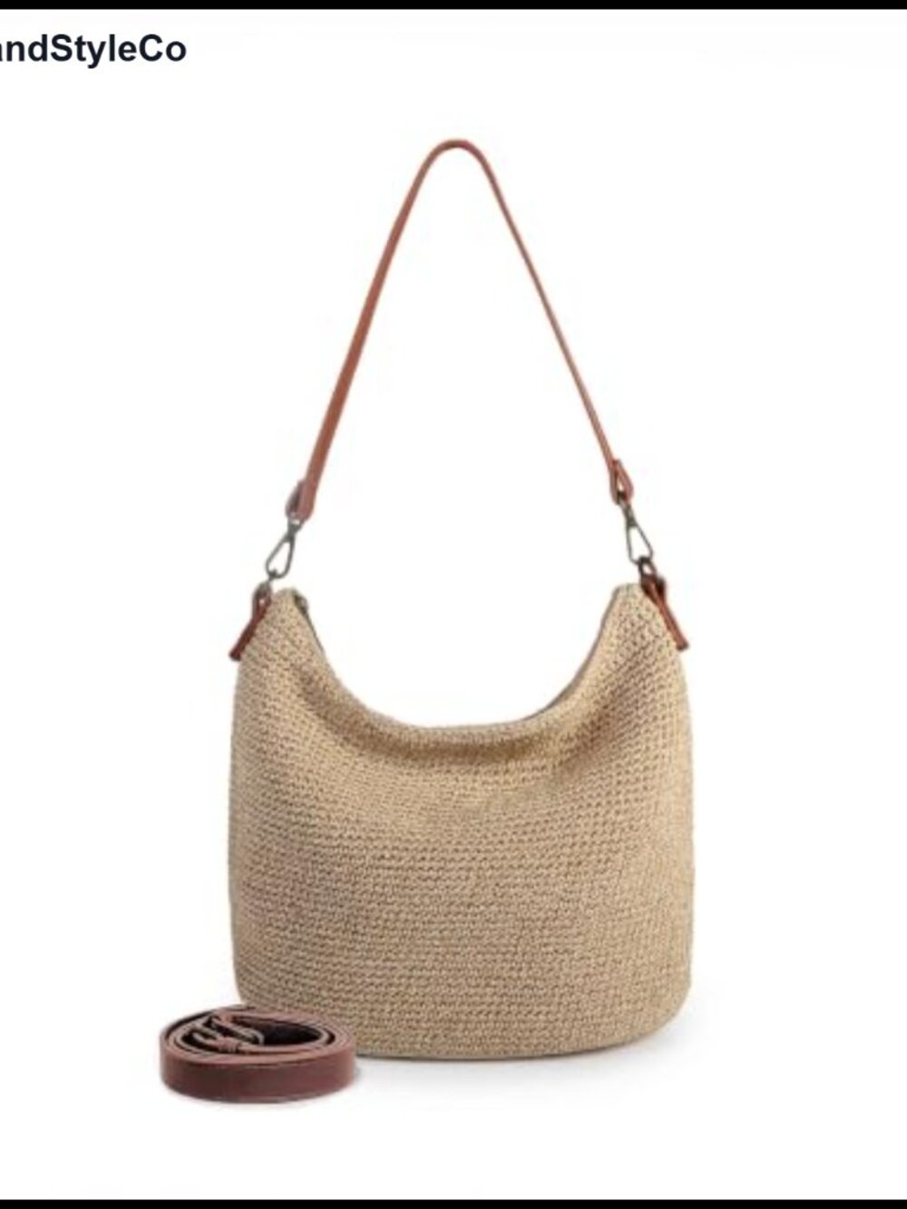 Boho Crochet Crossbody Bag Women Handmade Hobo Purse Large Tote for Beach Travel
